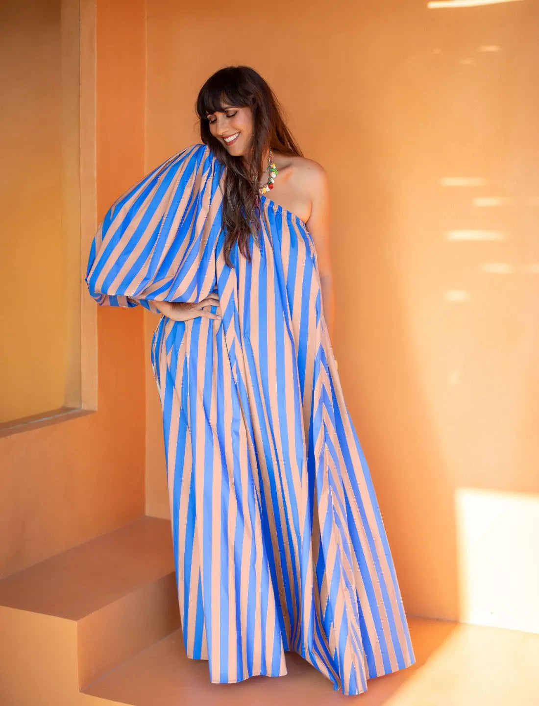 INES MAXI DRESS STRIPE