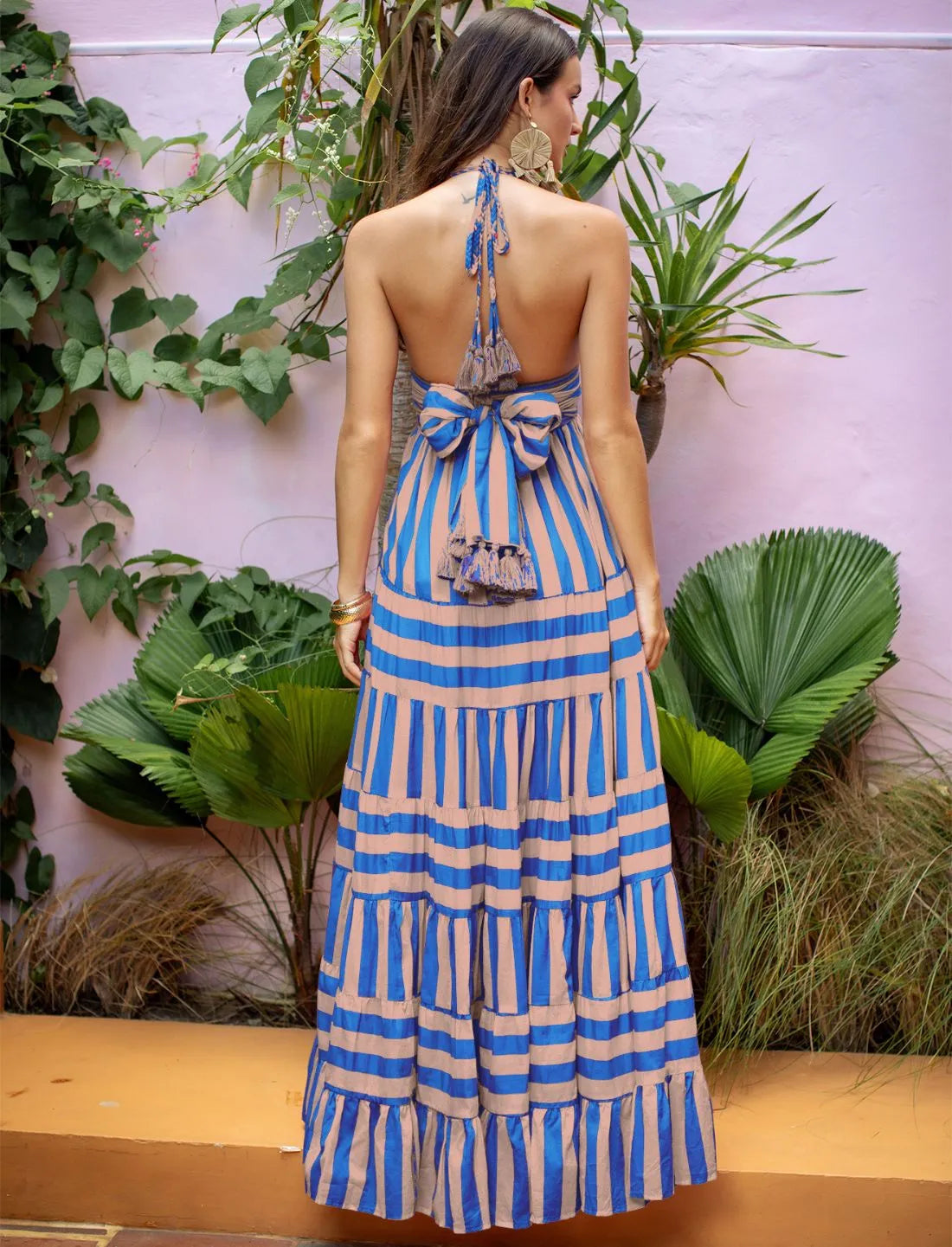 LOLA MAXI DRESS STRIPE