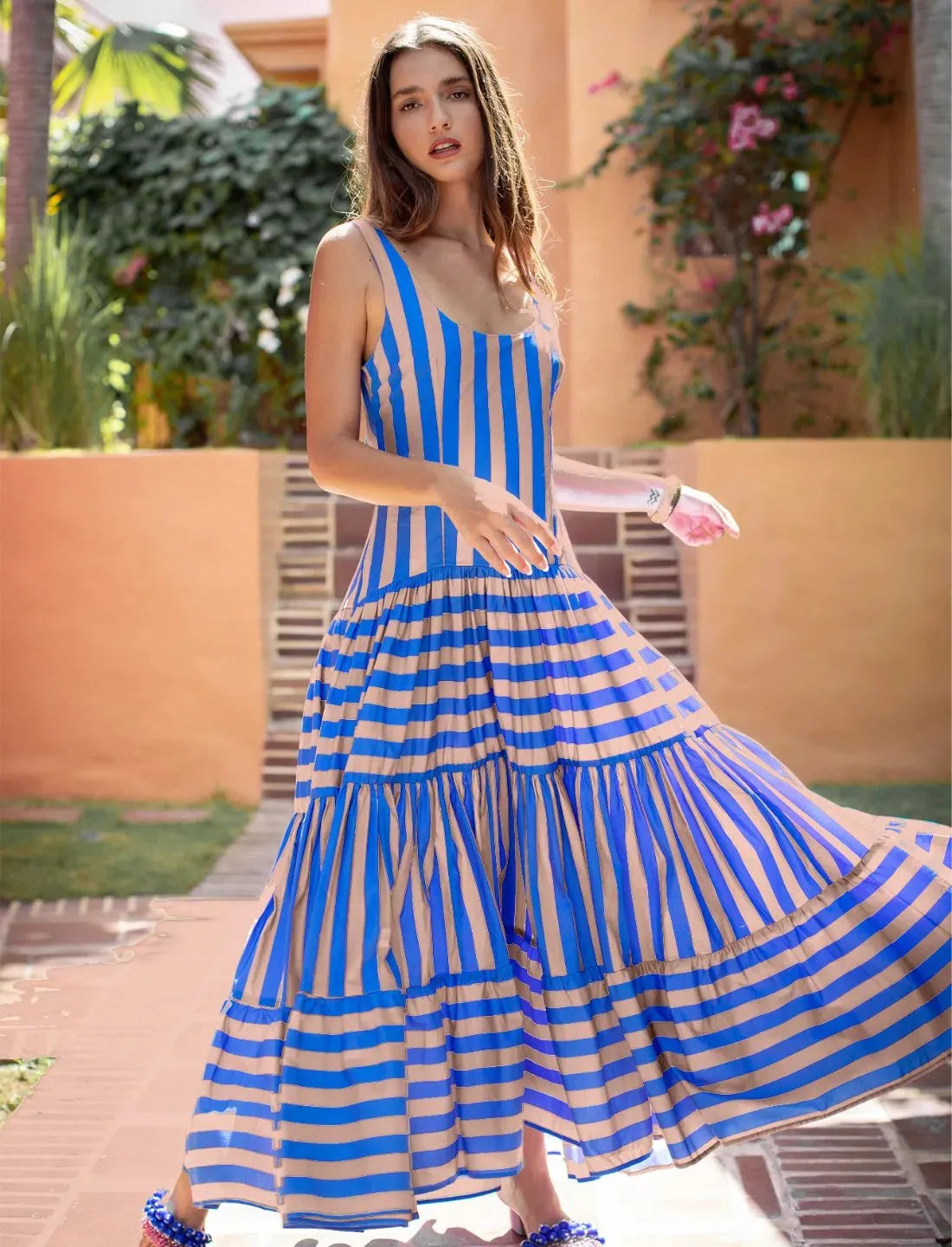 SELENA MAXI DRESS STRIPE