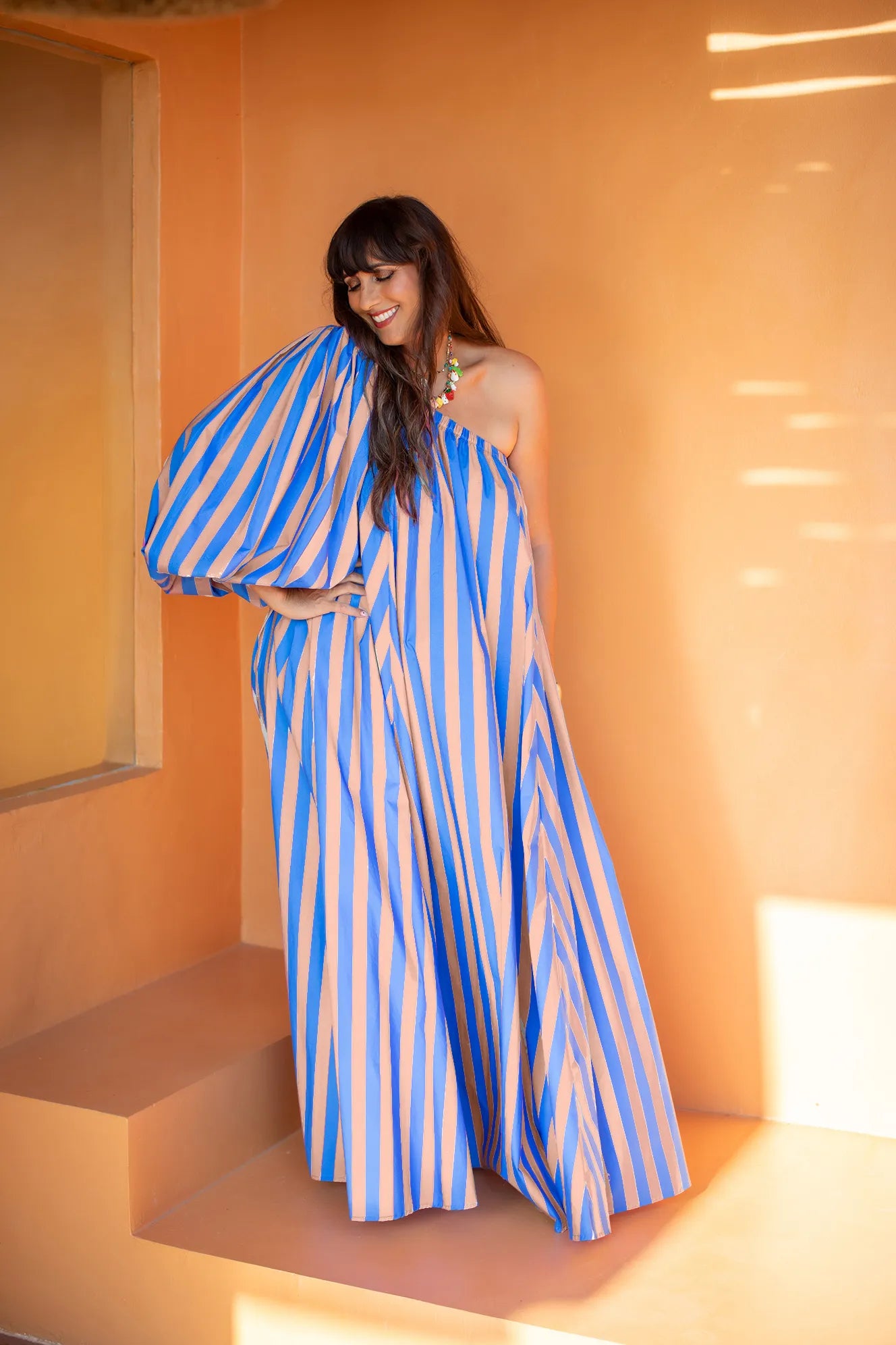 INES MAXI DRESS STRIPE