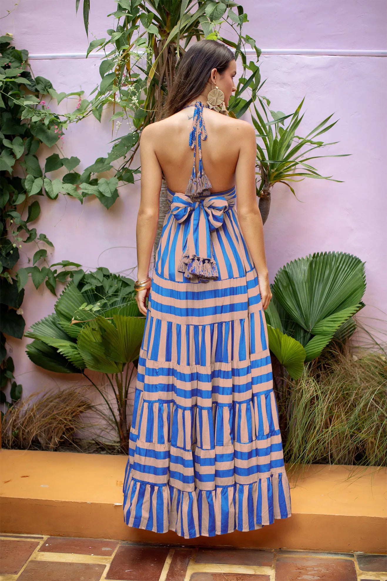 LOLA MAXI DRESS STRIPE