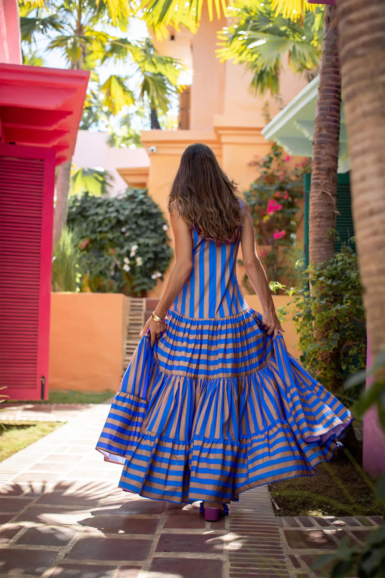 SELENA MAXI DRESS STRIPE