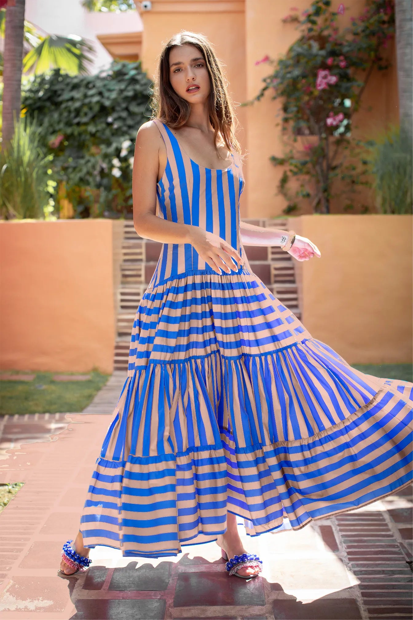 SELENA MAXI DRESS STRIPE