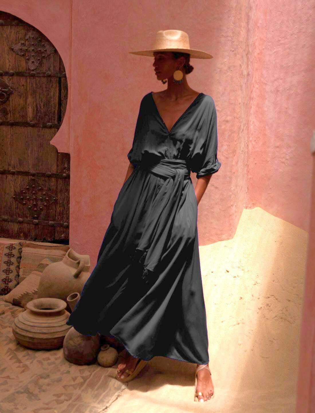 VERO BOHEMIAN WOMENS MAXI DRESS