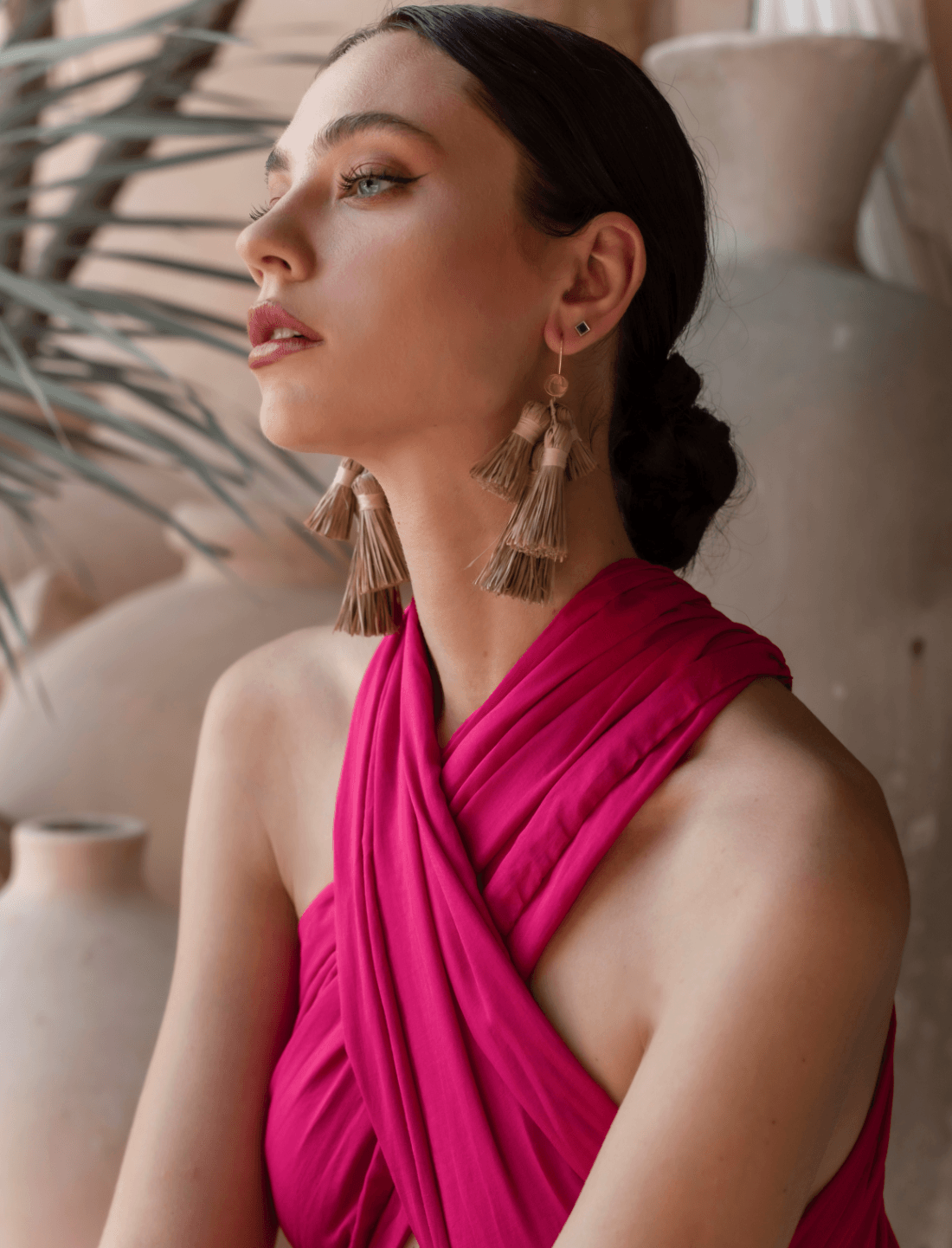 ADRIANA RAFFIA EARRING - Erika Peña