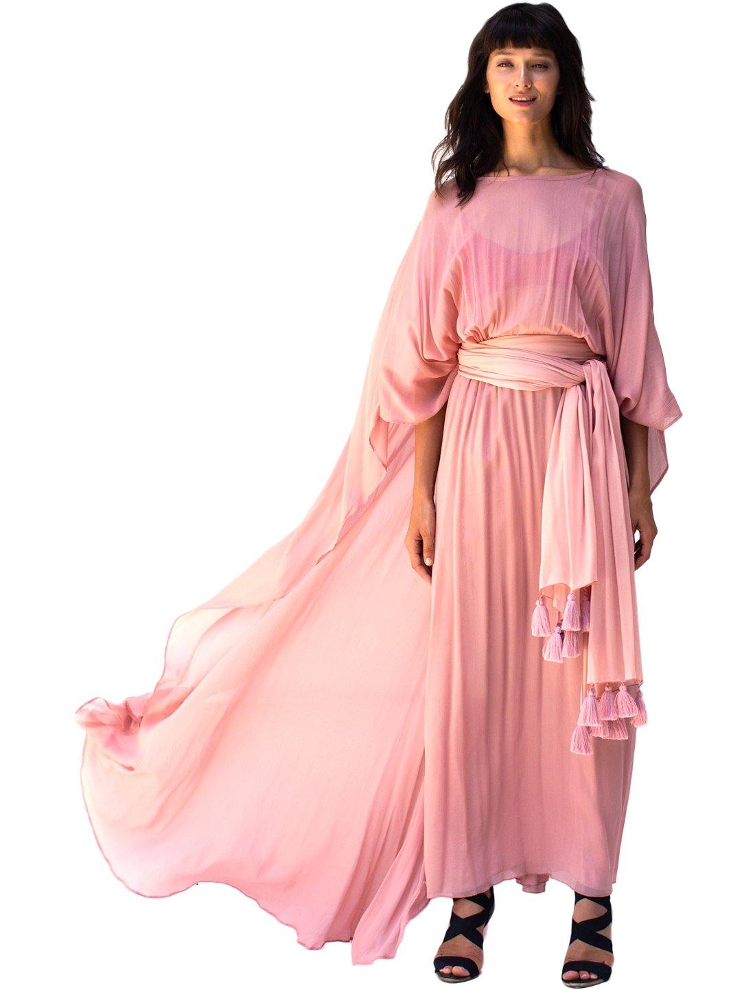 Goddess Kaftan maxi Dress - Fuchsia Kaftan maxi dress