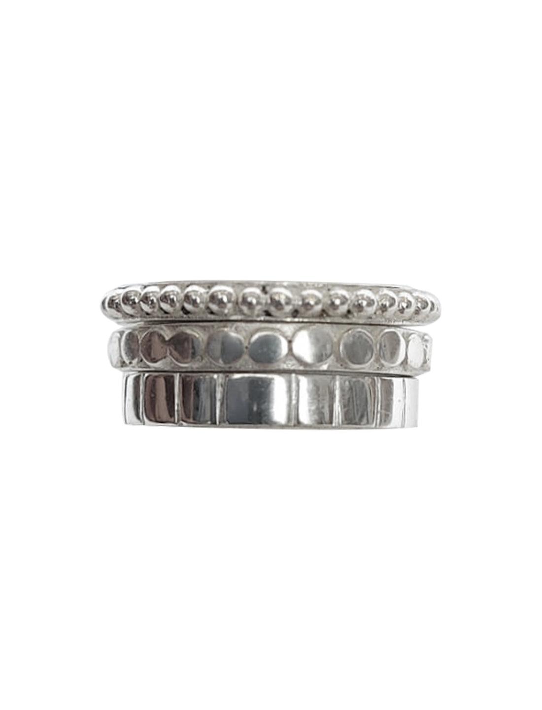 Isi Midi-Ring Granulation Embossed Lines Set - Erika Peña