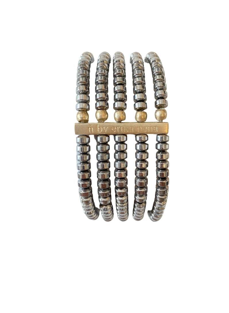 Mona Island Layered Stone Bead Cuff - Erika Peña