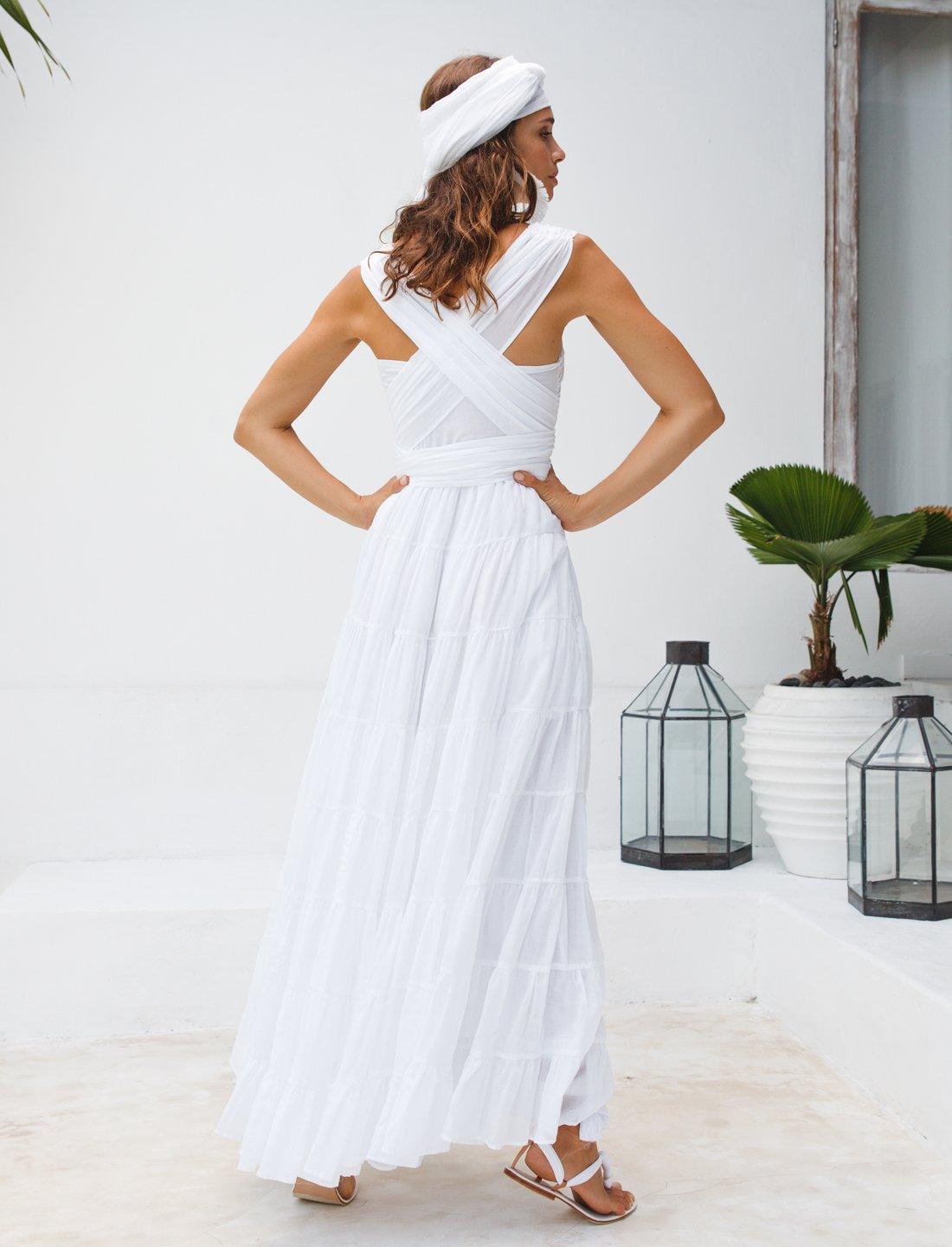 Selma Rumba Dress - WHITE - Erika Peña