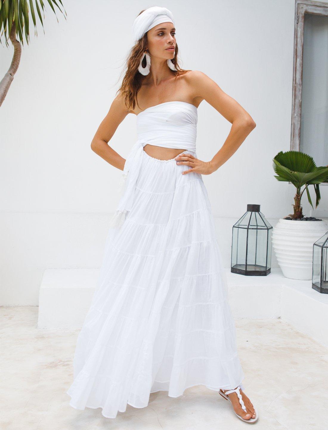 Selma Rumba Dress - WHITE - Erika Peña